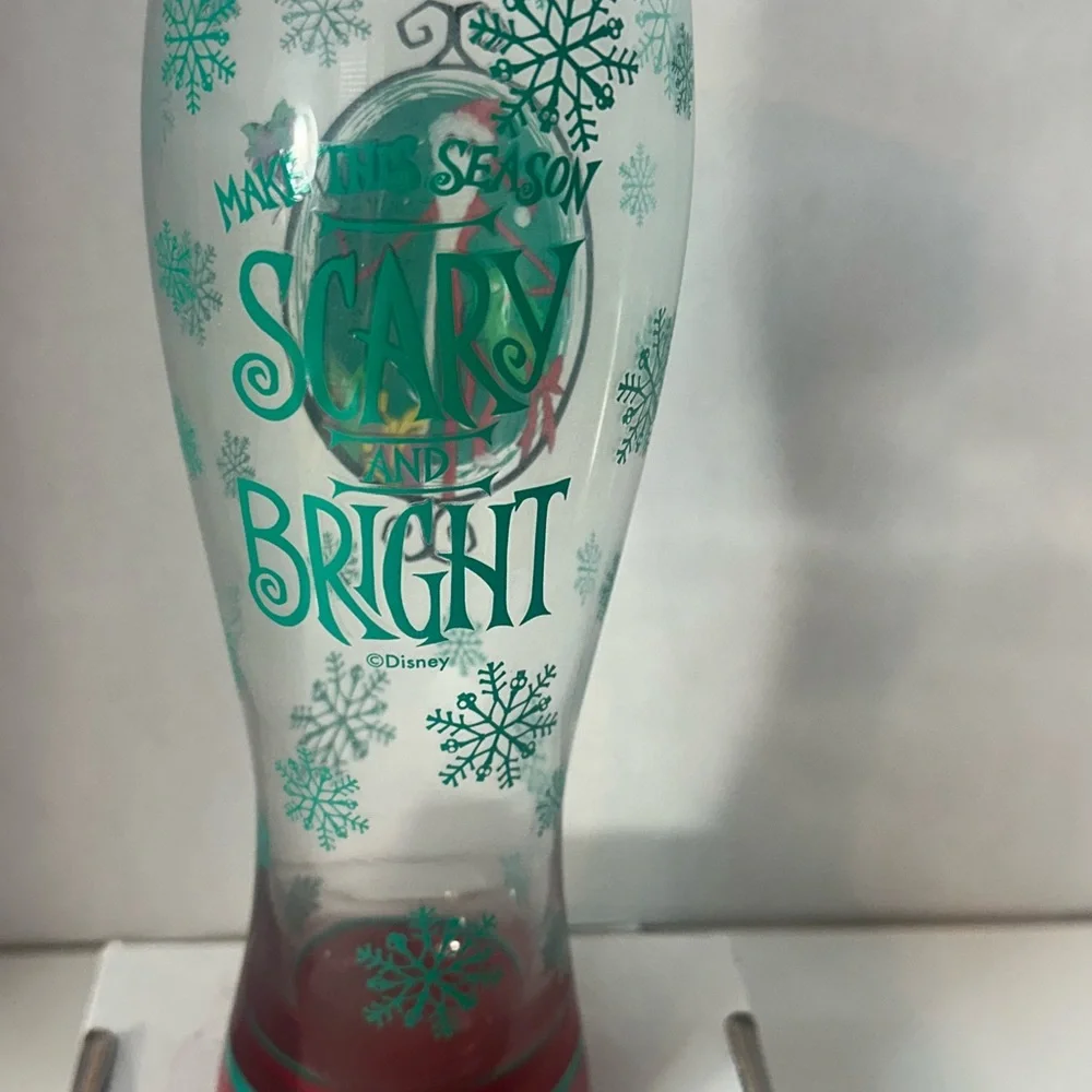 Disney Nightmare Before Christmas‎ Santa Jack Glass Goblet 26oz